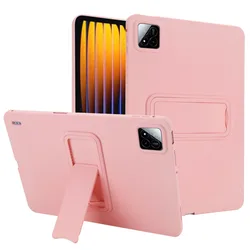 Shockproof Stand Tablet TPU Back Cover in Elegant Design for Mi Pad 6S Pro 12.4 (Pink)