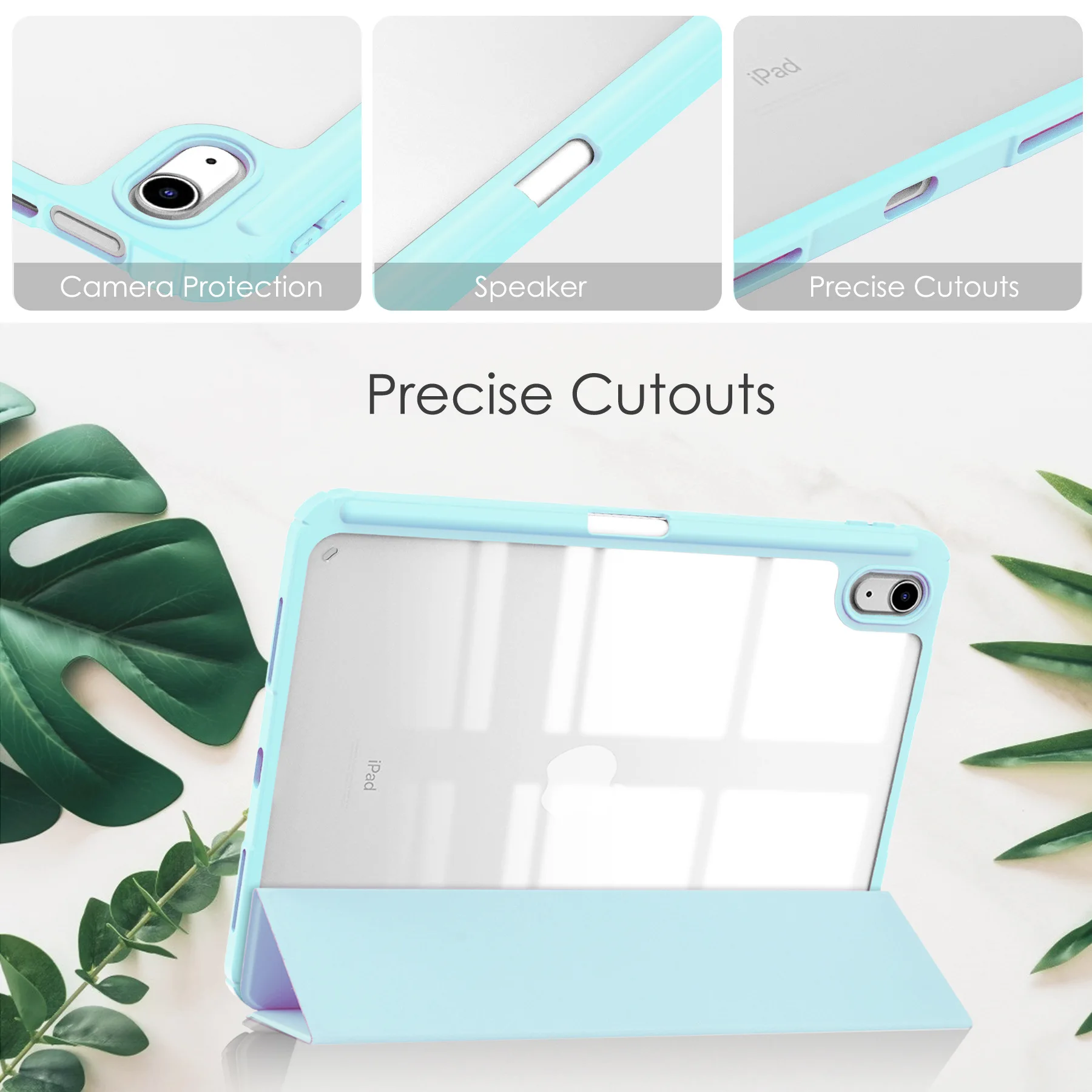 Schutzhülle für iPad 11, TPU-Hülle mit Stifthalter, Acryl-Tablet-Hülle – Detail 24