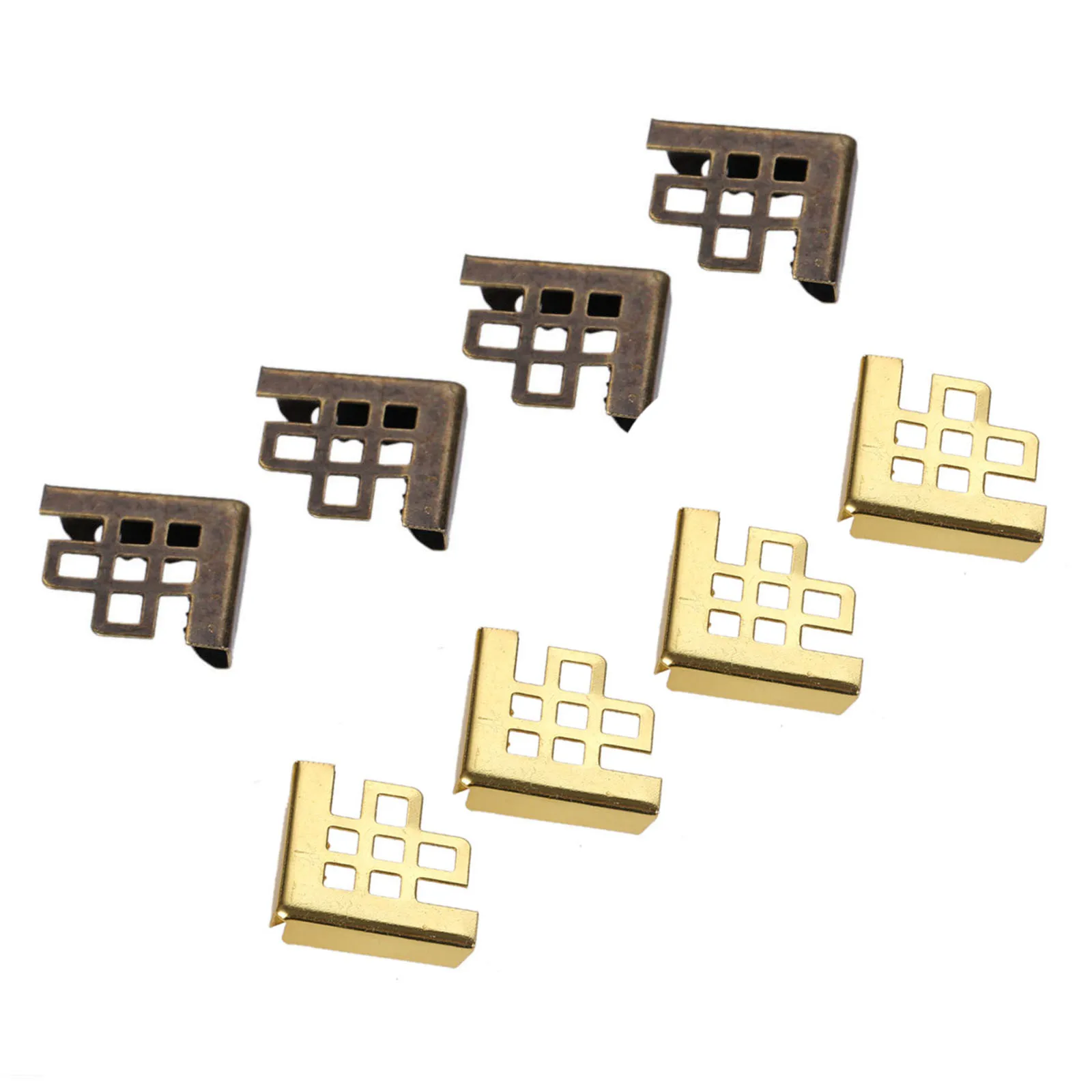50Pcs 16mm Book Corner Decorative Protectors Hollow Grid Photo Frame Protect Scrapbooking Albums Decorate Home Supplies