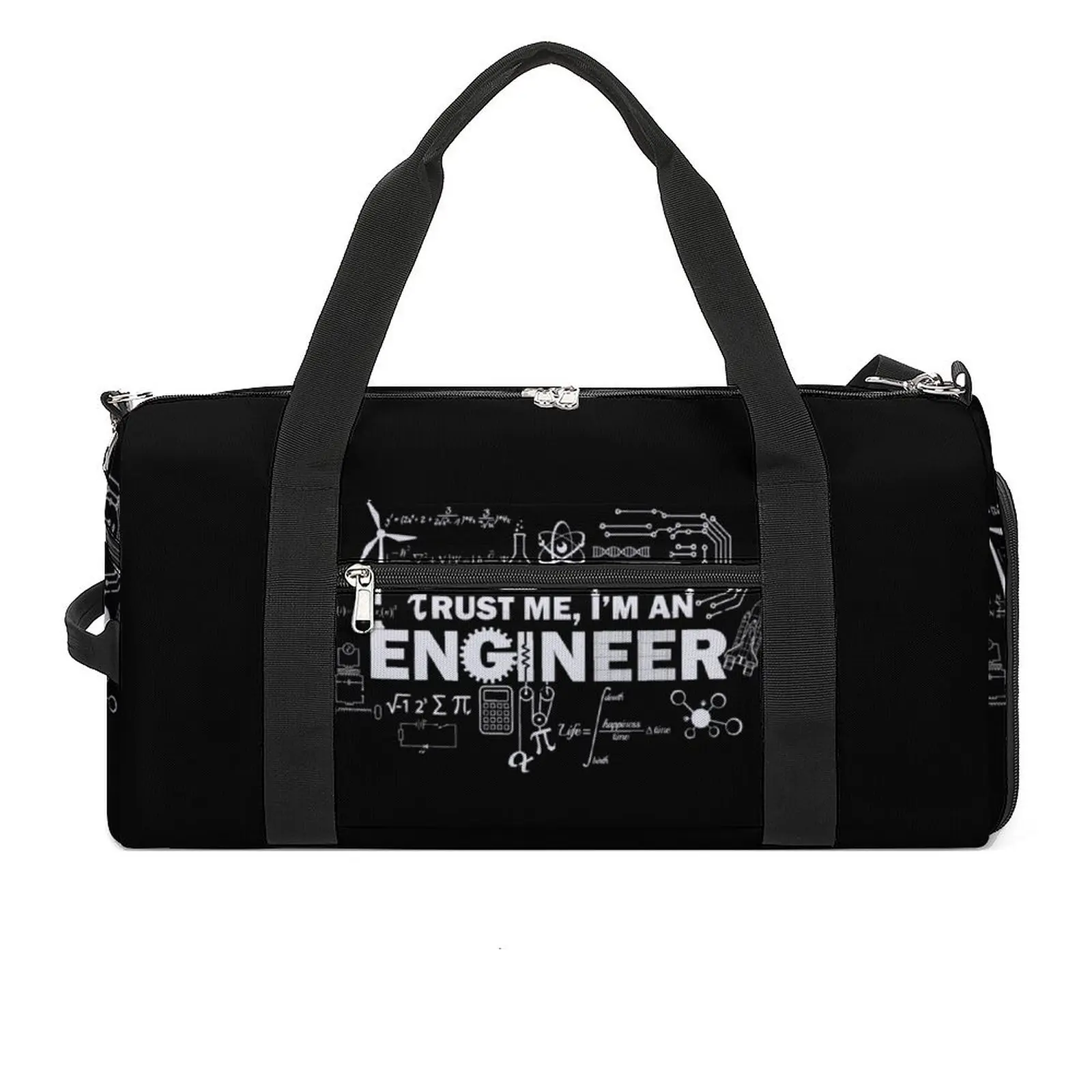 

Trust Me I Am A Civil Engineer Gym Bag Funny Engineering Training Sports Bags Male Design Funny Fitness Bag Portable Handbags