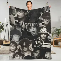 Sturniolo Triplets Blanket Quality Warm Soft Music Throw Blanket Spring Decorative Couch Chair Pattern Bedspread 1