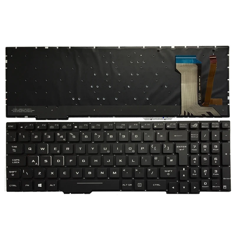 

UK RGB Backlit Laptop Keyboard for ASUS GL753 GL753V GL753VE GL753VD UK Layout