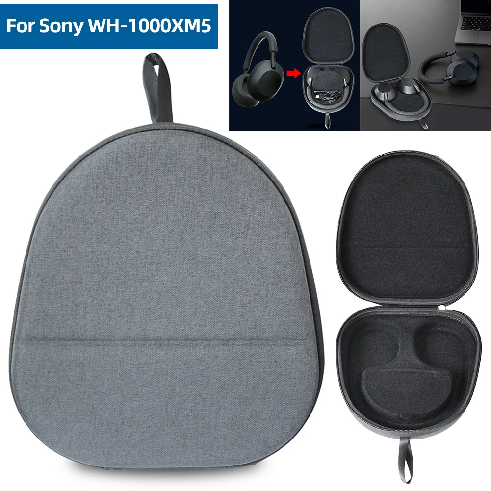 For Sony WH1000XM5 Earphone Hard Carrying Case Portable