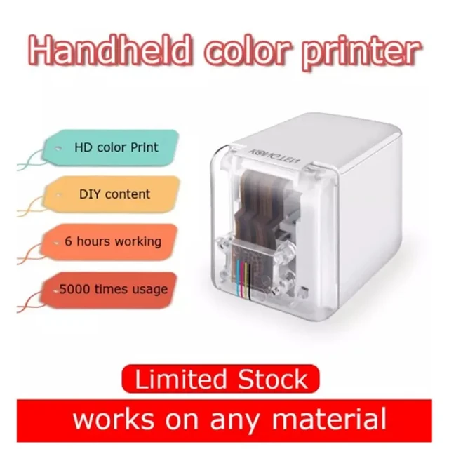Mini impresora portátil de tinta a Color, impresora de inyección de tinta,  conexión Wifi, teléfono móvil, PrinCube - AliExpress