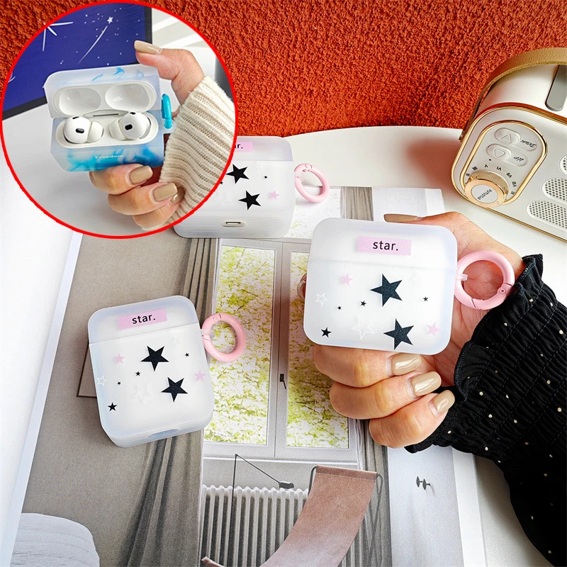 Custodia Alla Moda Per Airpods Custodia Per Airpods Pro 2 Custodia Per Airpods 3 Gen Cool Creative Star Charging Box Cover Funda Protective