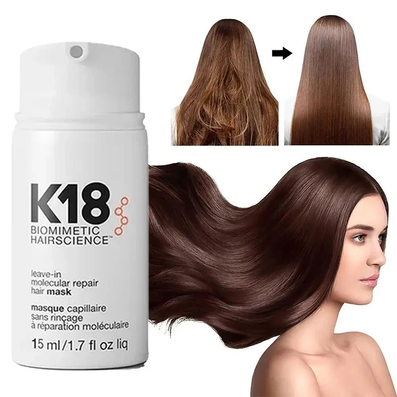 50ML K18 Leave-In Molecular Repair Hair Mask Softens Restores Damaged Hair Deep Keratin Treatment Scalp Care hair mask