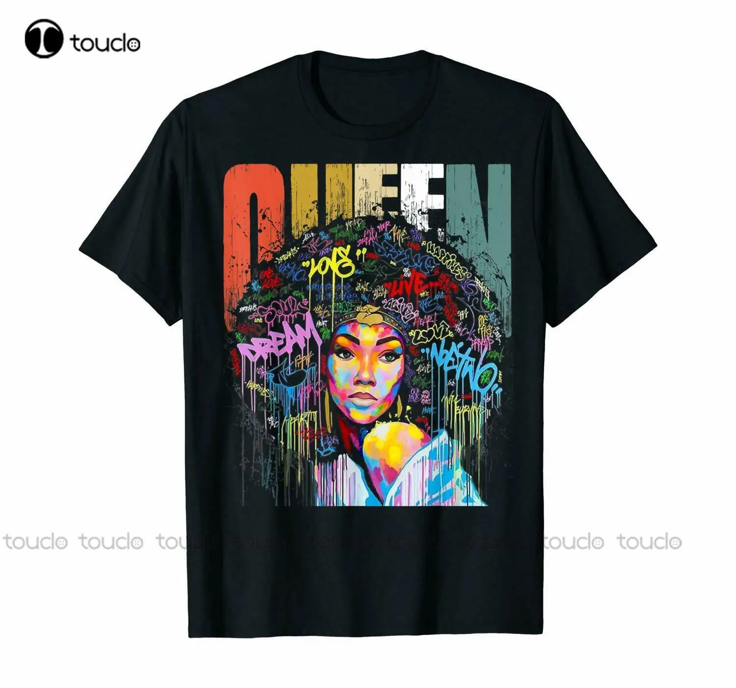 

African American Queen Tshirt Educated Strong Black Women Tshirt Size Shirts For Women Fashion Tshirt Summer New Popular Tshirt