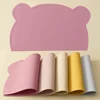Color Kids Portable Baby Silicone Placemat BPA Free Baby Kid Heat Resistant Mat Silicone Table Mat Baby Feeding Dining Table Pad 6