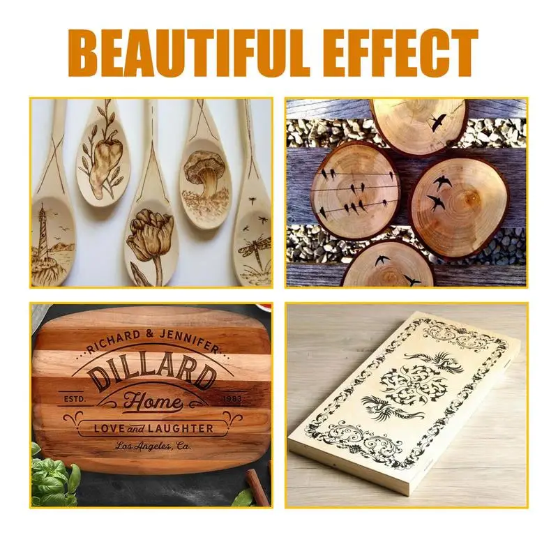 Multifunctional DIY Pyrography Wood Burning Liquid Easy To Apply Wood Craft Burn Paste  Accessories For Paper