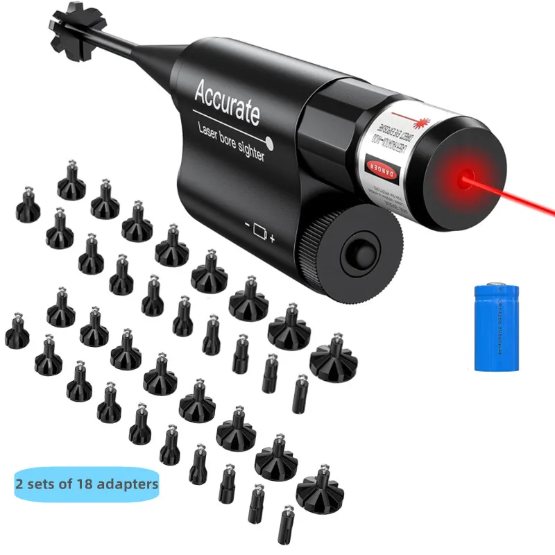 

Green Red Laser Boresighter Kit Green Red Dot Bore Sight with On Off Switch for .177 .22 to .50 .78 Caliber Riflescope Collimato