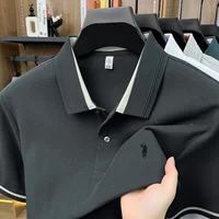 Polo brodé de luxe en coton 100% pour homme – Nouveau modèle décontracté et élégant à manches courtes 4