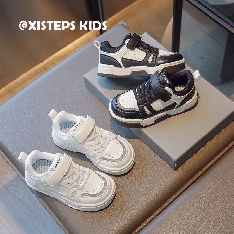 

Black White Children's Casual Sneakers Non-slip 1-12Y Kids Sport Shoes Breathable Toddler Outdoor Running Shoes Sapato Infantil