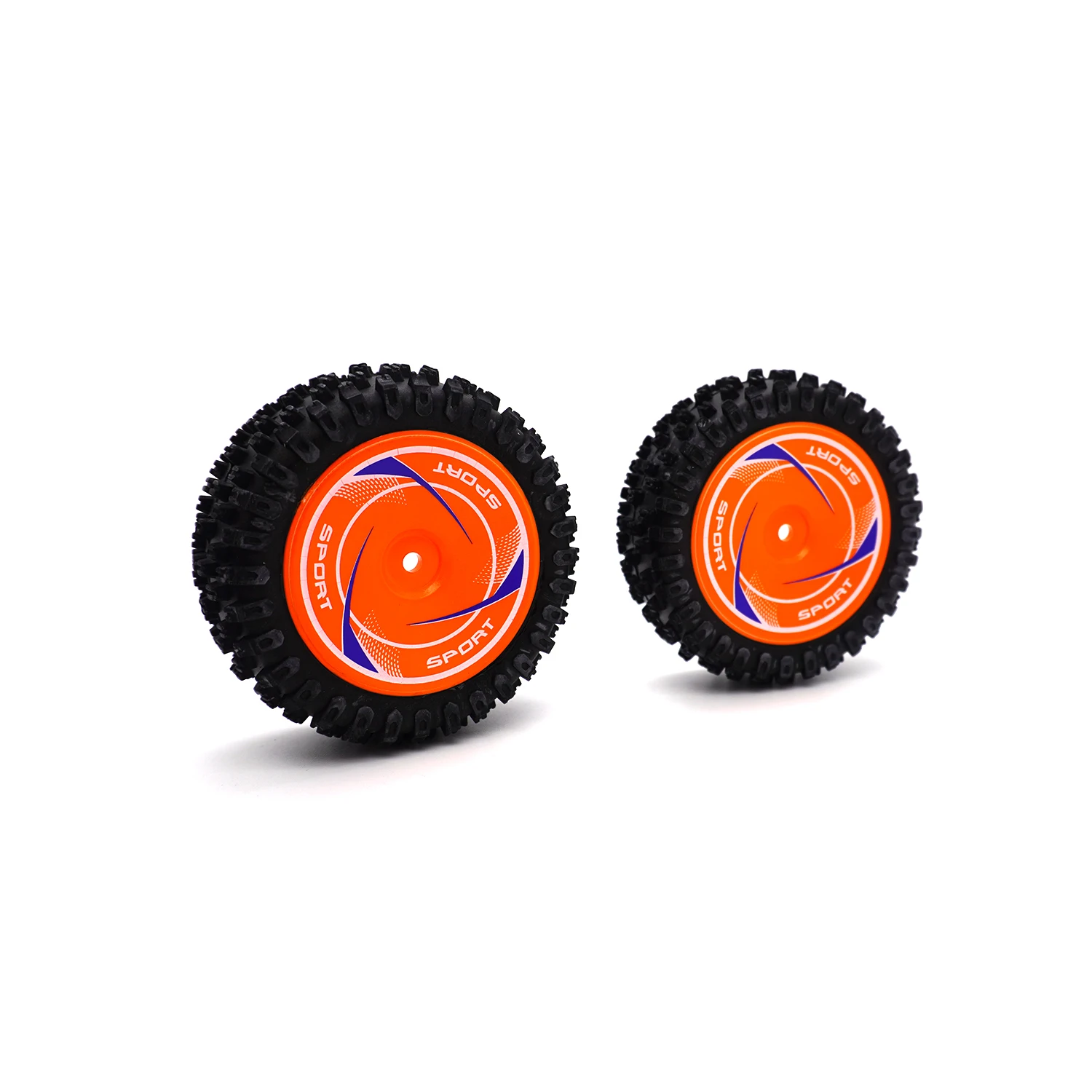 Pneus RC Voiture 1/10 4x4 – Jeu de 2 Pneus Avant ou Arrière + Combo