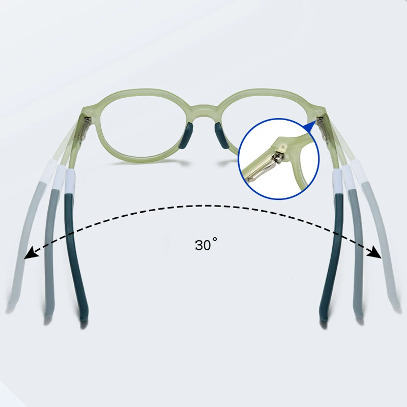 Aged 6-12 Ultra light Silica Gel Children's Eyeglasses Frame Candy Color Boys And Girls Eyewear Myopia Hyperopia Optical Glasses
