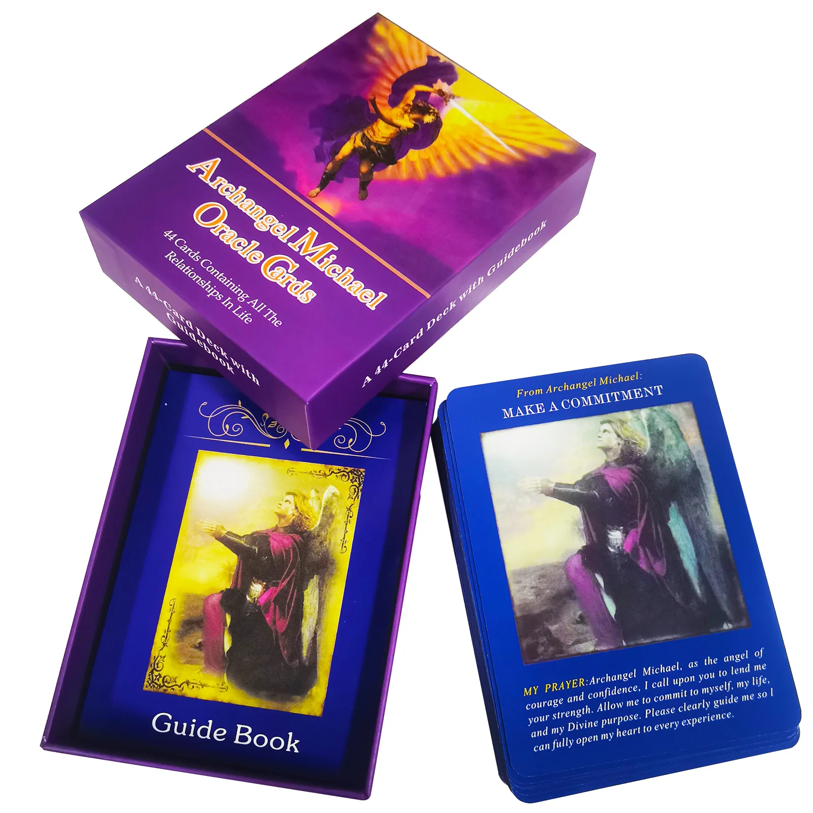 

12x8,7 см Archangel micheal карточки с изображением оракула, высокое качество, колода для начинающих с бумажной ручной картой для Таро, английская судьба