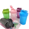 Sport Shaker Bottle 400ML Whey Protein Powder Mixing Bottle Sport Fitness Gym Shaker Outdoor Portable Plastic Drink Bottle