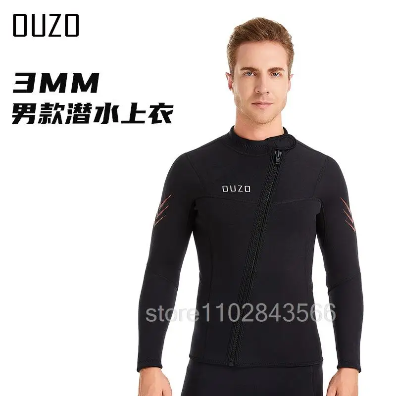 3MM Men Wetsuit Neoprene Underwater Keep Warm Diving Suit Kitesurf Surf Surfing Spearfishing Jacket Pants Clothes WetSuit diving suits wetsuit pants shorts