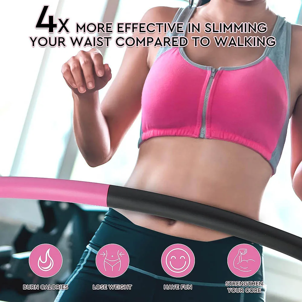Removable Yoga Hula Circle Hoops for Adults Sport Slimming Fitness Equipment Training Ring Circle Adjustable oola Hoop for Women