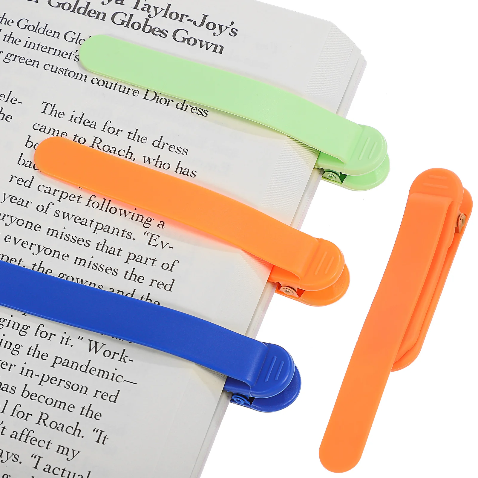 

3 Pcs Read Bookmarks Accessories Adornments Clips Household Plastic Markers For Reading Women