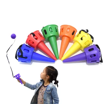 Fun Ball and Cup Toy Set for Children Outdoor Throw and Catch Ball Game Toy Softball  for Beginner Kids Motor Skills Toy 1