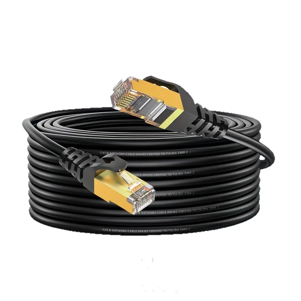 0.5/1/2/3/5/10/15/20/30M CAT8 イーサネットケーブル 40Gbps フラットナイロン編組ネットワーク LAN コード PC モデムラップトップ PS 5 用