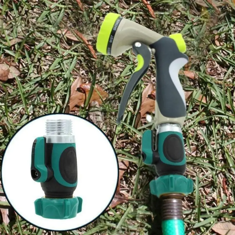 Portable Sturdy Plastic Water Hose Shut Off Valves Set for Rain Barrels With 3/4" Thread and Pipeline Tape Daily Use