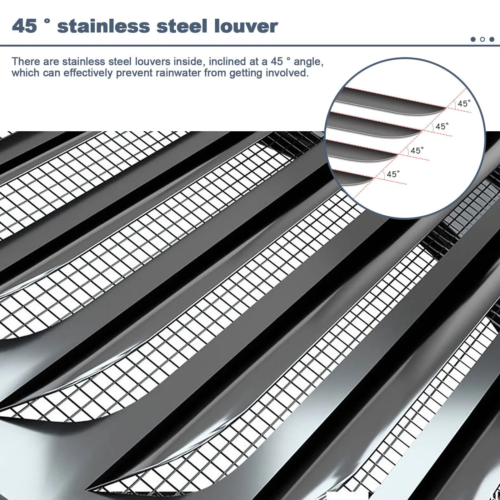 Air Vent Grille 70-200mm Stainless Steel Insect Grill Ventilation Cover Round Shape Stainless Steel Vent For Pest Prevention