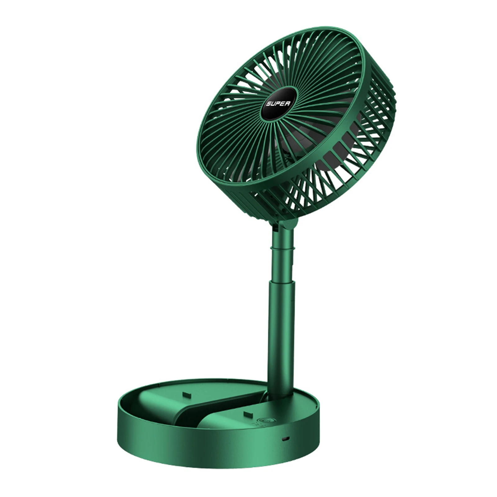 USBRechargeableDeskFanTelescopicTabletopSilentAirCirculatorFan