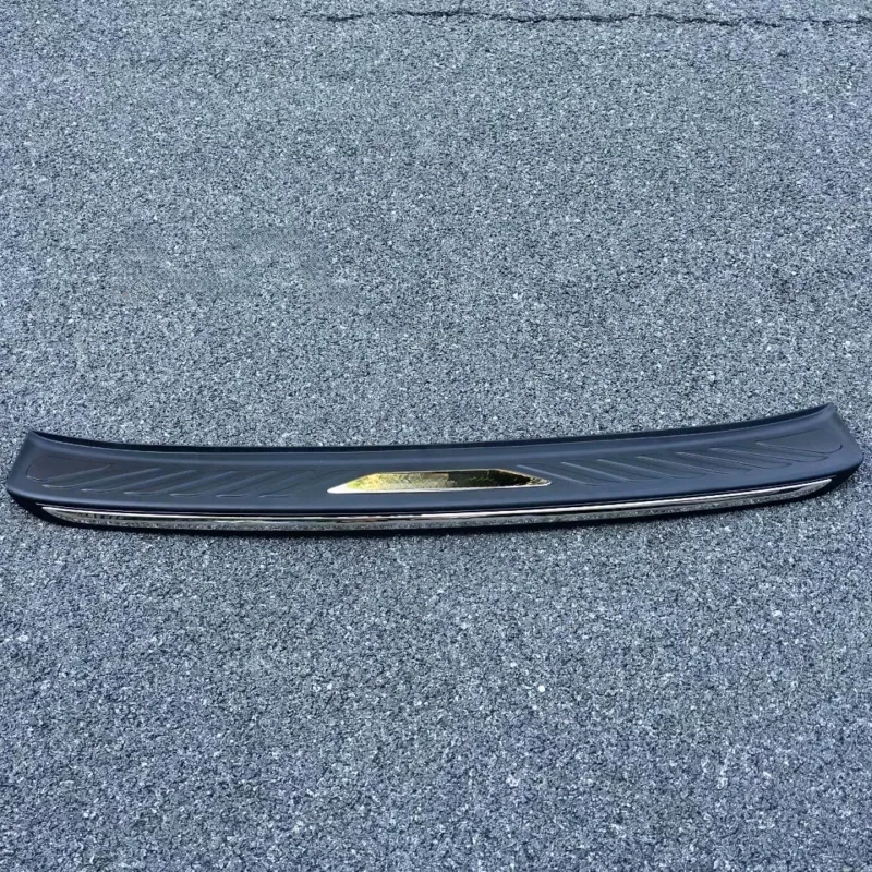 

For Toyota Fortuner 2016 2018 Black rear bumper protector cargo step panel cover sill plate trunk trim garnish