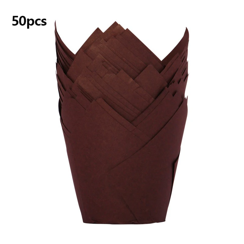 Tulp Cupcake Vormpjes Papier - Oliebestendig (50 stuks)