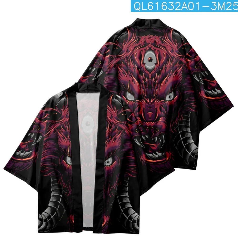 

Yukata Beach Wear Traditional Streetwear Japanese Kimono Cardigan Cosplay Men Women Summer Sunscreen Asian Clothing