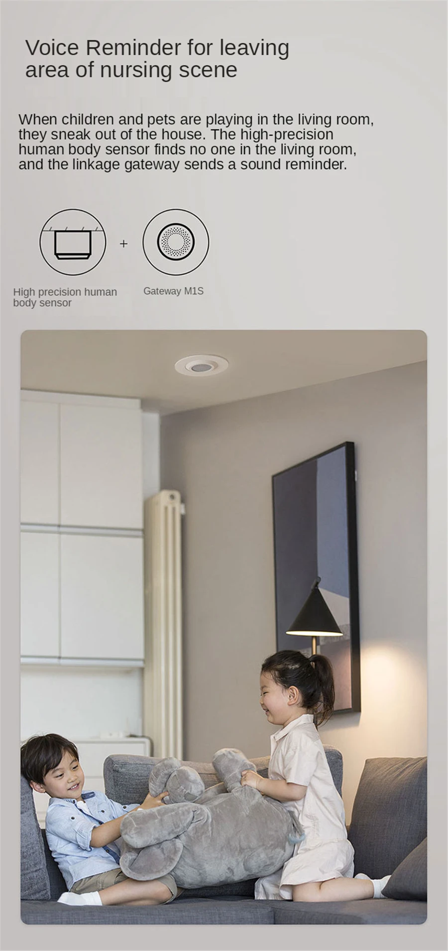 High Precision Human Sensor Smart Home Body Motion Sensor ZigBee 3.0 Wireless Co