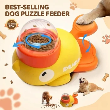 Interactive Dog Puzzle Toy Press Food Dispenser 1