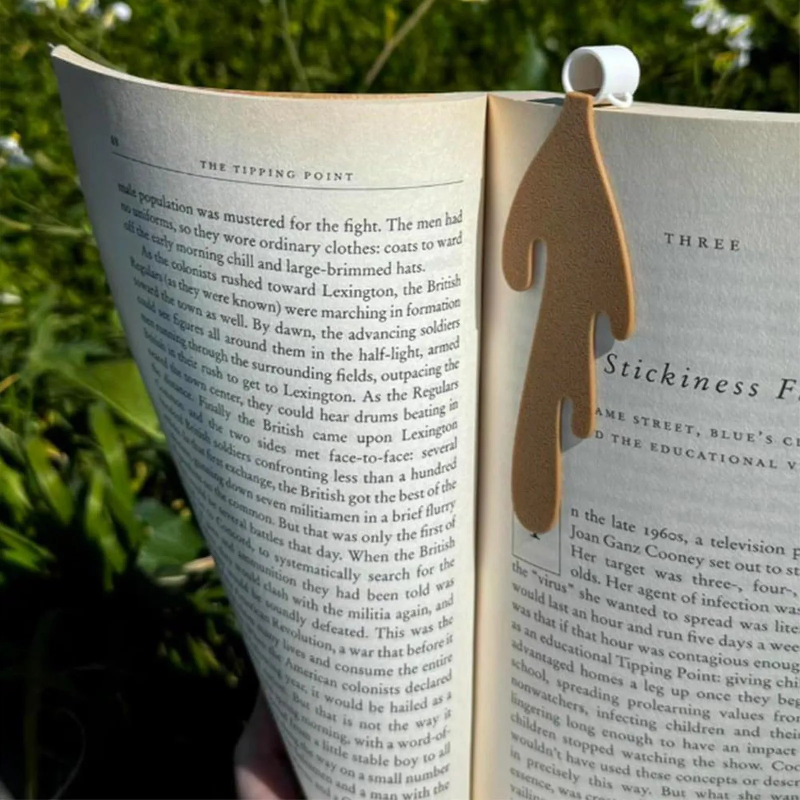 Spilled Coffee Bookmark Corner Marker Bookmarks Kids Gifts Bookmark Page Holder