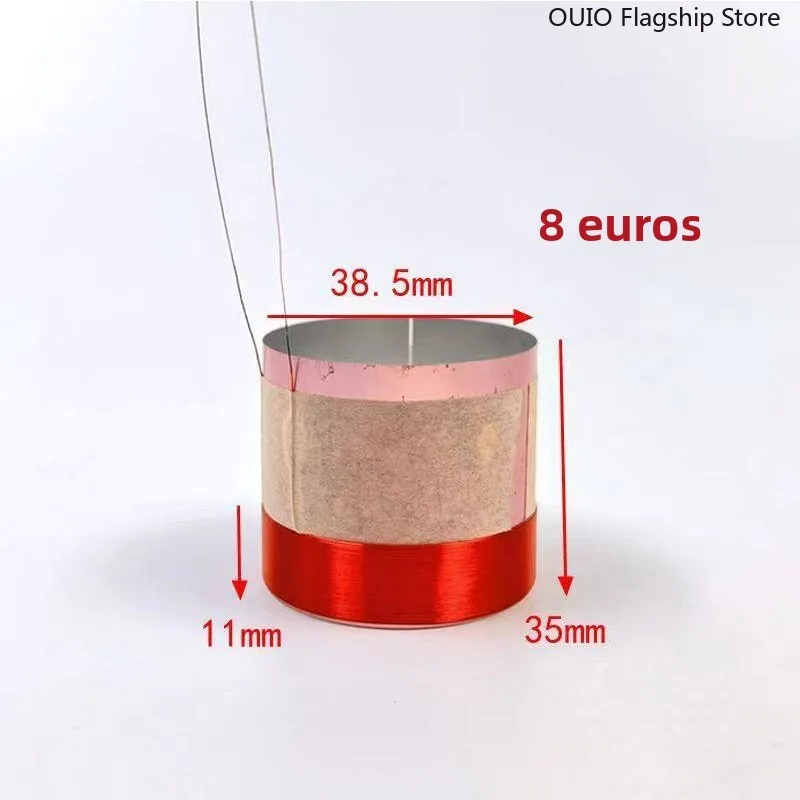 38.5/44 5mm 우퍼 보이스 코일 스피커 코일 수리 부품 스피커 보이스 코일 레드 와이어