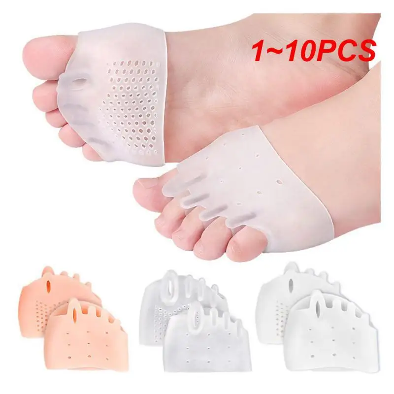 

1~10PCS Forefoot Pad Supportive Non-slip Soft Comfortable Honeycomb Breathable Footpad For Women Silicone Insole For High Heels