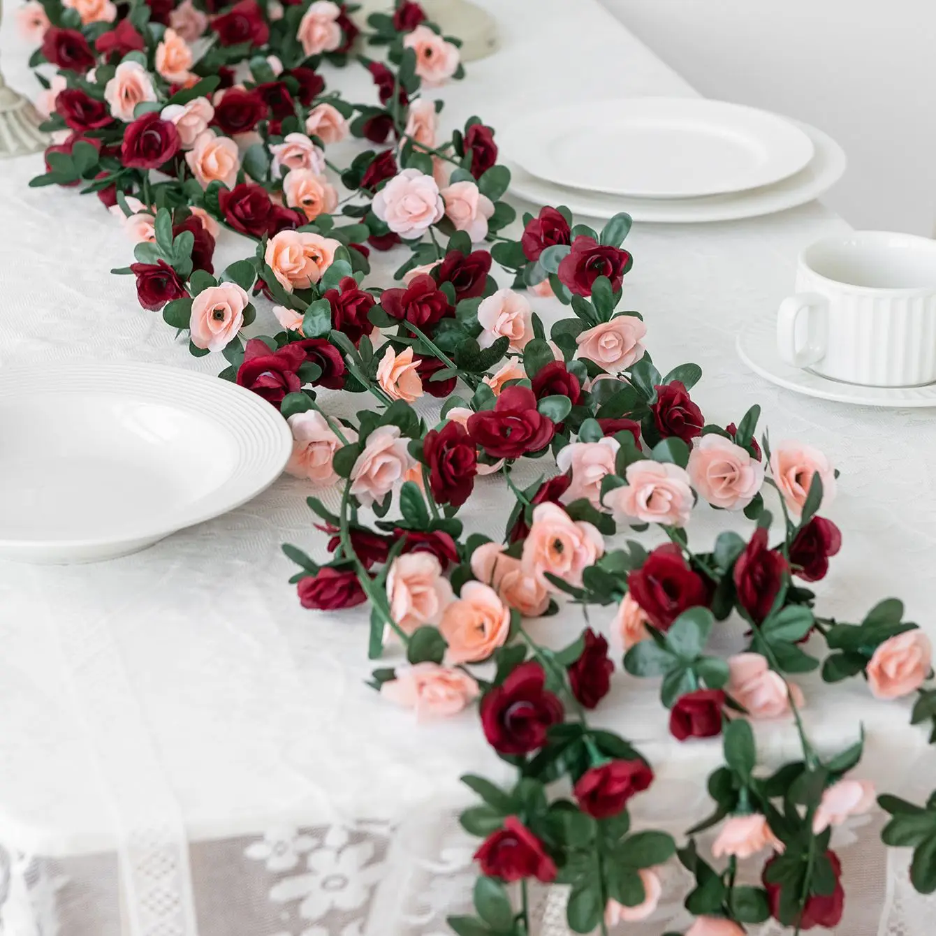 Artificial Rose Flower Garland 2