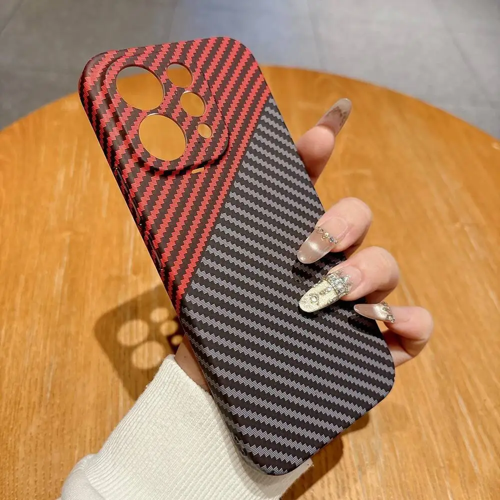 Ultra Thin Carbon Fiber Anti-Fingerprint Hard Shell Case