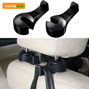 Car Seat Back Hook Headrest Hidden Mount Auto Vehicle Back Seat Organizer Car Accessories Hanging Hooks Storage Hanger Universal 1