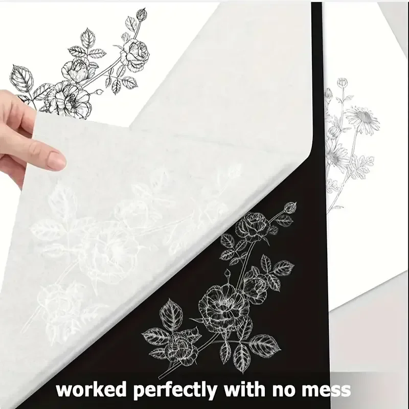 100 Pcs Copy Paper Wipes Optional Black Blue Handwritten Copy Paper A4 Size Diy Wipe