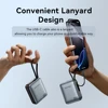 Vention 35W Mini Power Bank 10000mAh Fast Charging Portable Charger Powerbanks Built-in USB-C Cable for iPhone 16 Pro Max Huawei 3