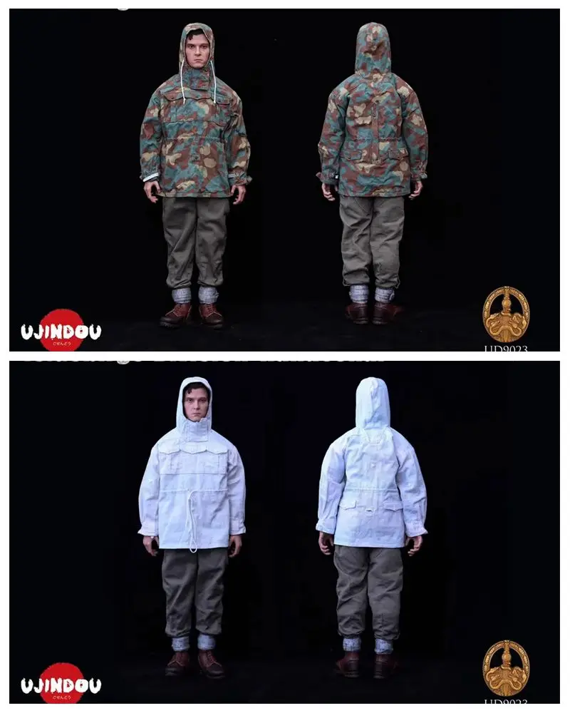 

1/6 UJINDOU UD9023 WWII Series Mountain Troop Pionier 1944 Soldier Dress Coat Pant Can Wear 2 Double Side For 12" Action Figure