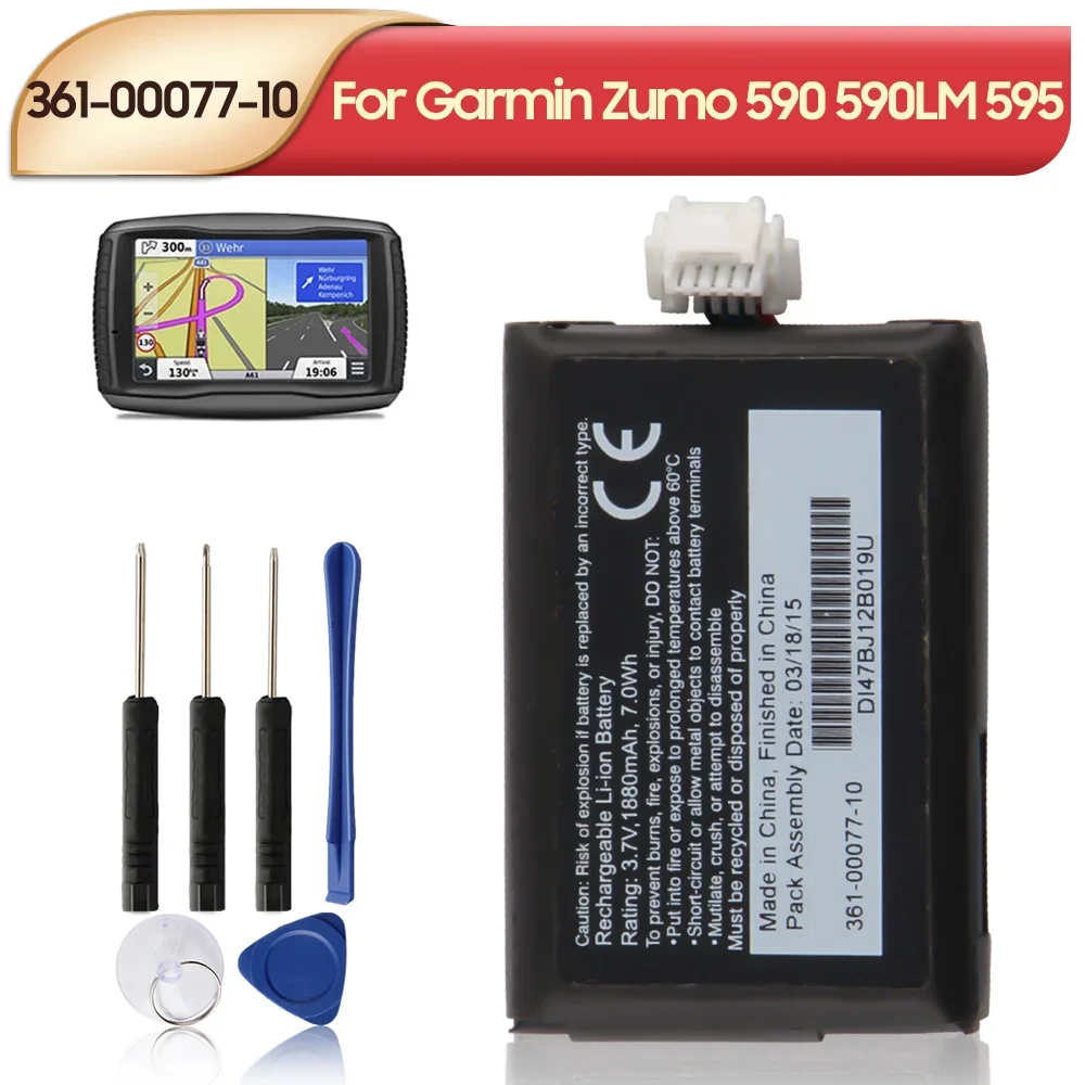 Batteria Di Ricambio Originale 361-00077-10 Per Garmin Zumo 590 590Lm 595 010-12110-003 361-00077-00 616-00077-00 616-00077-10
