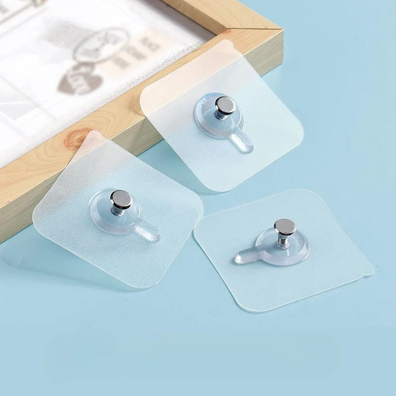 Adhesive Wall Screws Nail-free Sticker Hooks 1-20pcs Suitable for Wall-mounted Kitchens and Bathrooms Seamless Screw Hook wall hooks,adhesive hooks,hanging hooks,adhesive wall nails