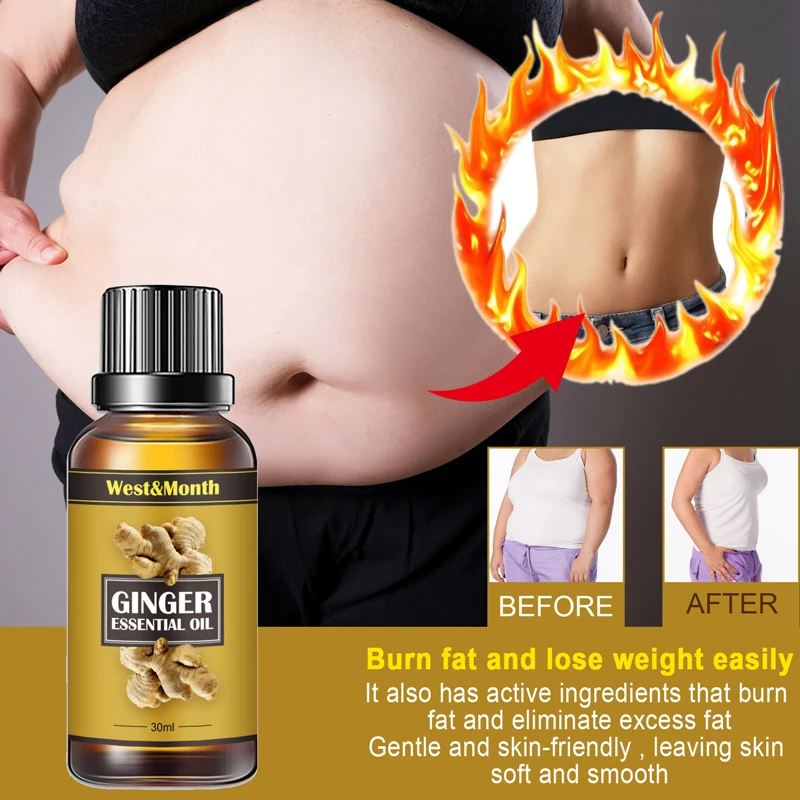 Ginger Slimming Essential Oils Firming Lift Lose Weight Cellulite Fat