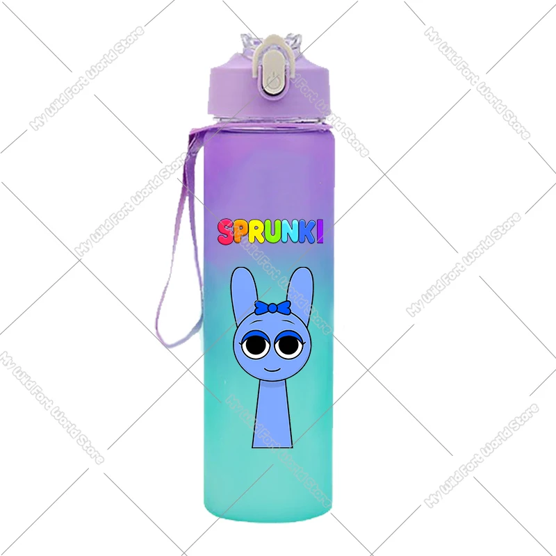 Heißer Spiel Sprunki Wasser Flasche 750ML Große Kapazität Tragbare Trinken Flaschen Cartoon Kinder Outdoor Sport Wasser Tasse Geburtstag geschenk – Detail 7
