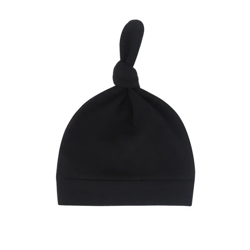 1PCS Lovely Handmade Knotted Baby Girls Hat Comfortable Warm Cotton Infant Striped Cap DIY Clothing Decoration Newborn Headwear knit hat baby hat