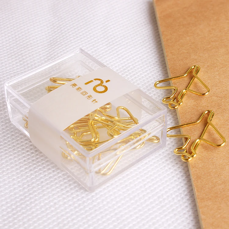 Rose Gold Small Plane Paper Clip Rosegold Airplane Paper Clips Metal