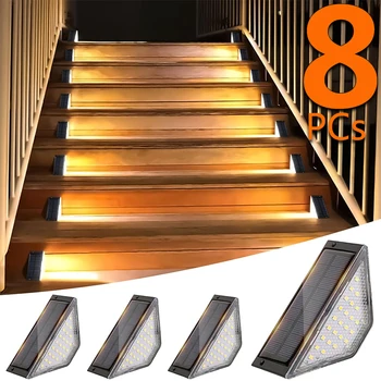 Solar LED Stair Step Lights (Warm White) 1