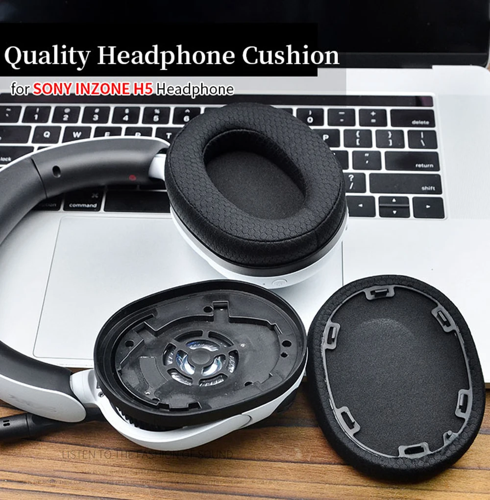 Ear Pads For Sony INZONE H5 Headphone Cushion Headbeam Protect Cover Headset Foam Pad Earpads Sponge Earmuffs